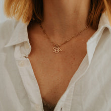 Letter Paperclip Chain Necklace