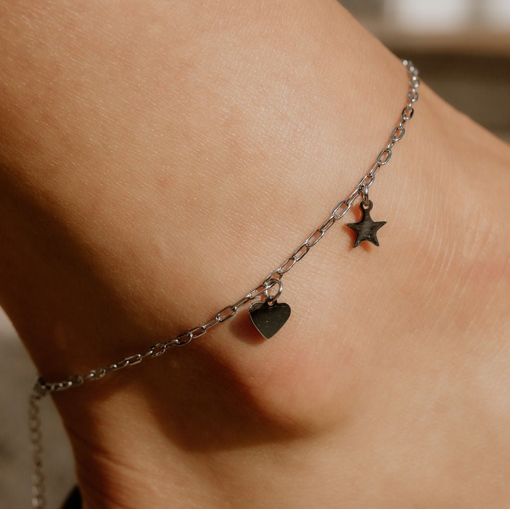 Charm Paperclip Anklet