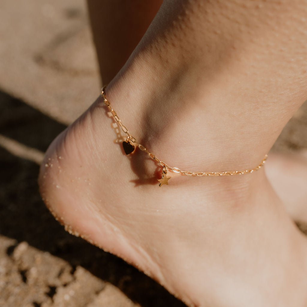 Charm Paperclip Anklet