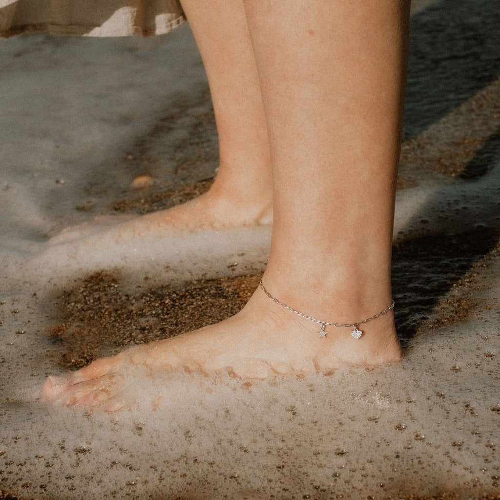 Charm Paperclip Anklet