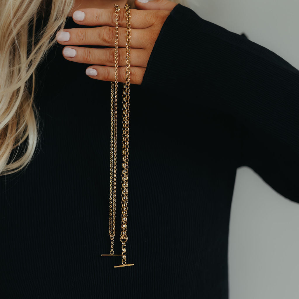 Statement T Bar Necklace