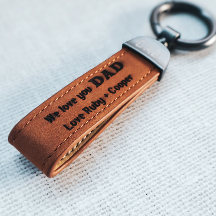 Leather Strap Keyring