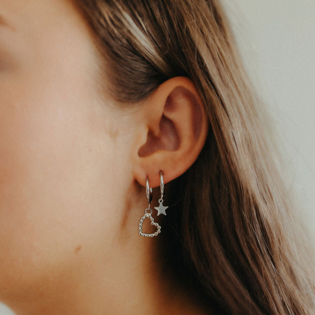 Mini Star Hoop Earrings
