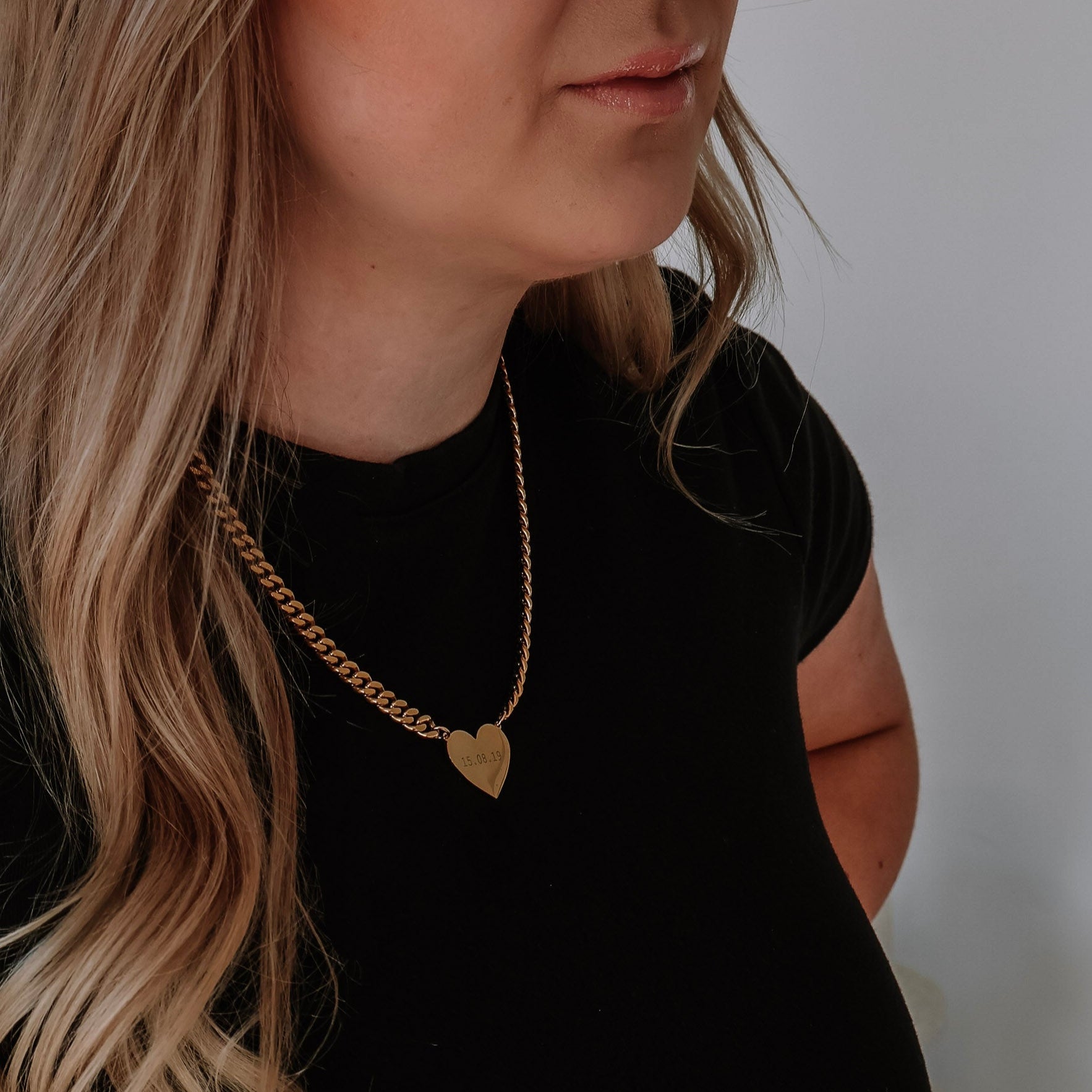 Personalised Statement Heart Necklace