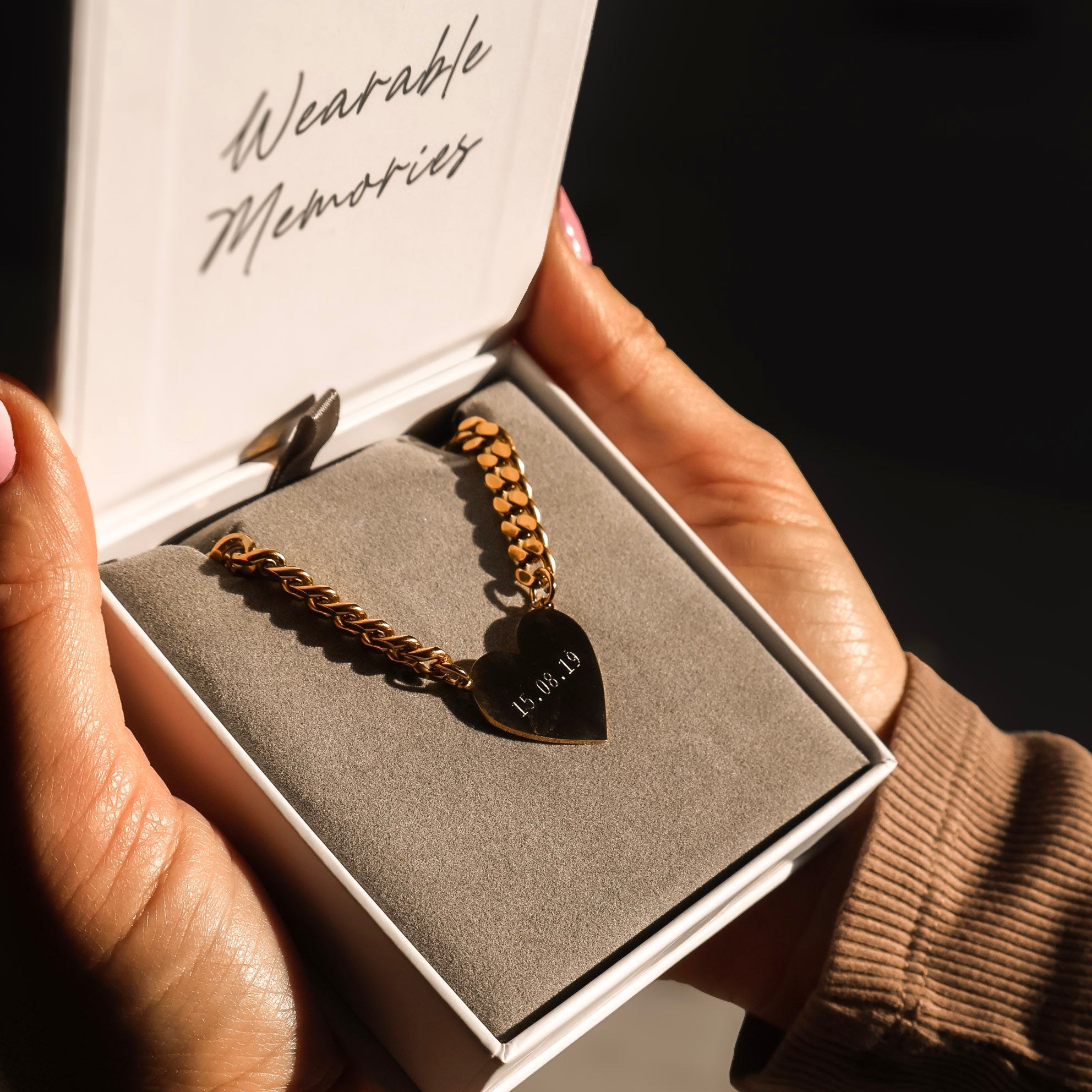 Personalised Statement Heart Necklace