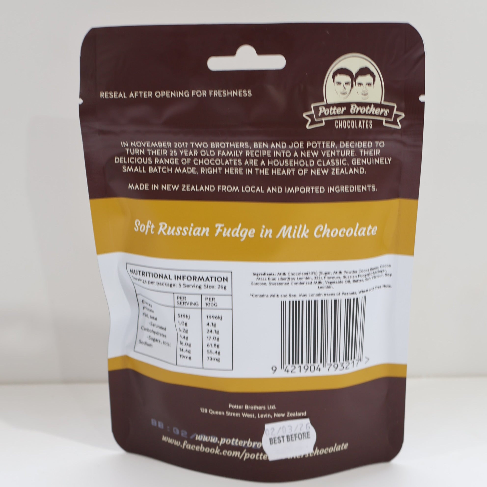 Potter Brother's Russian Fudge