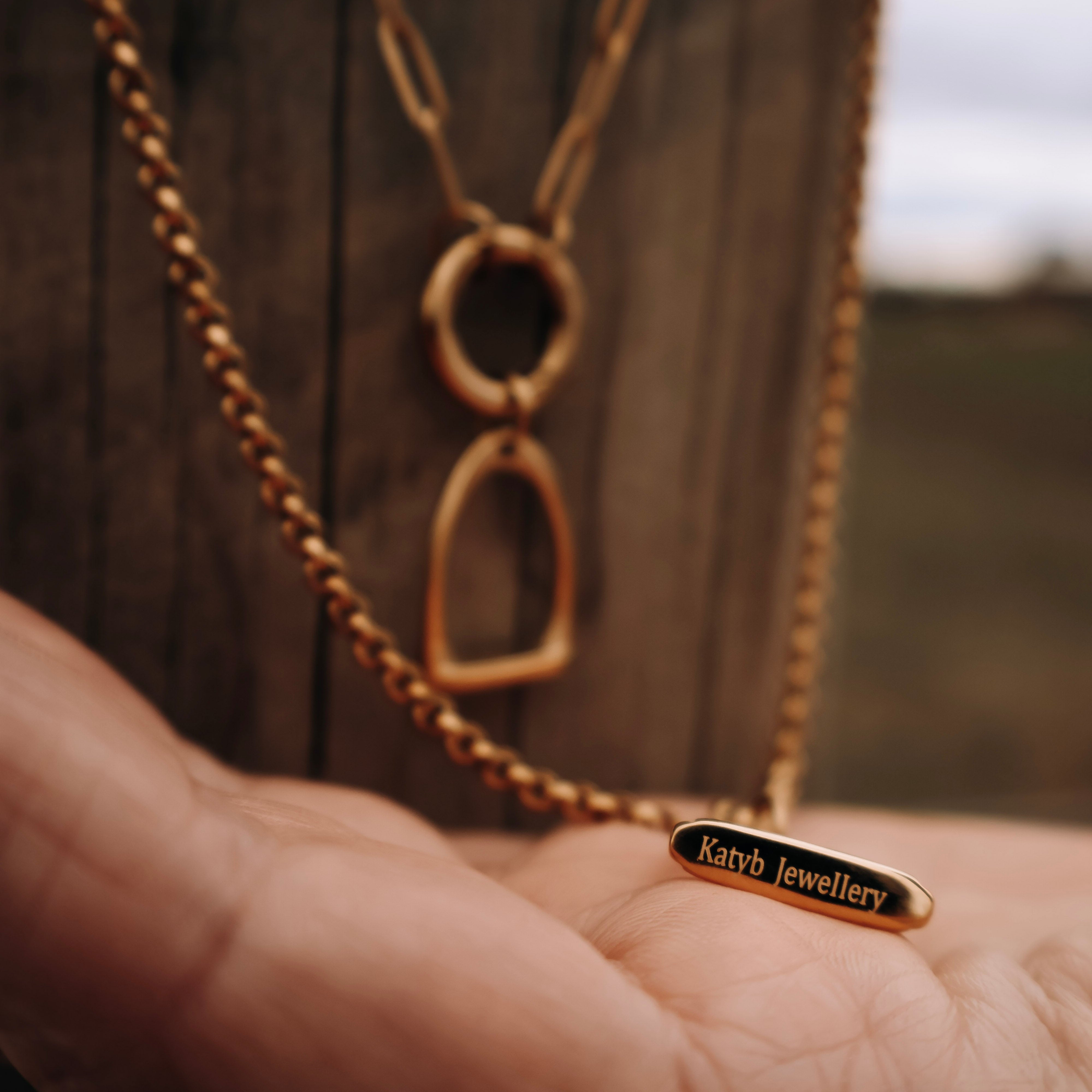 Stirrup Charm Holder Necklace