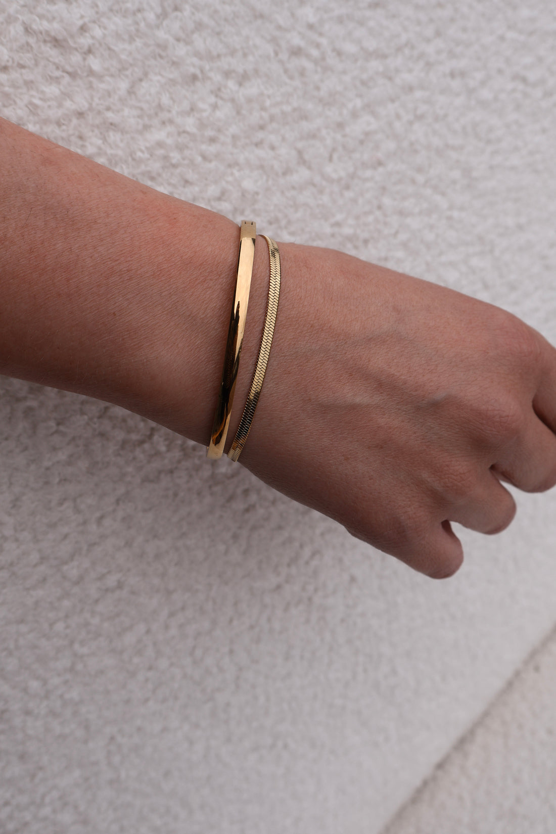 Oval Bangle + Bracelet Bundle