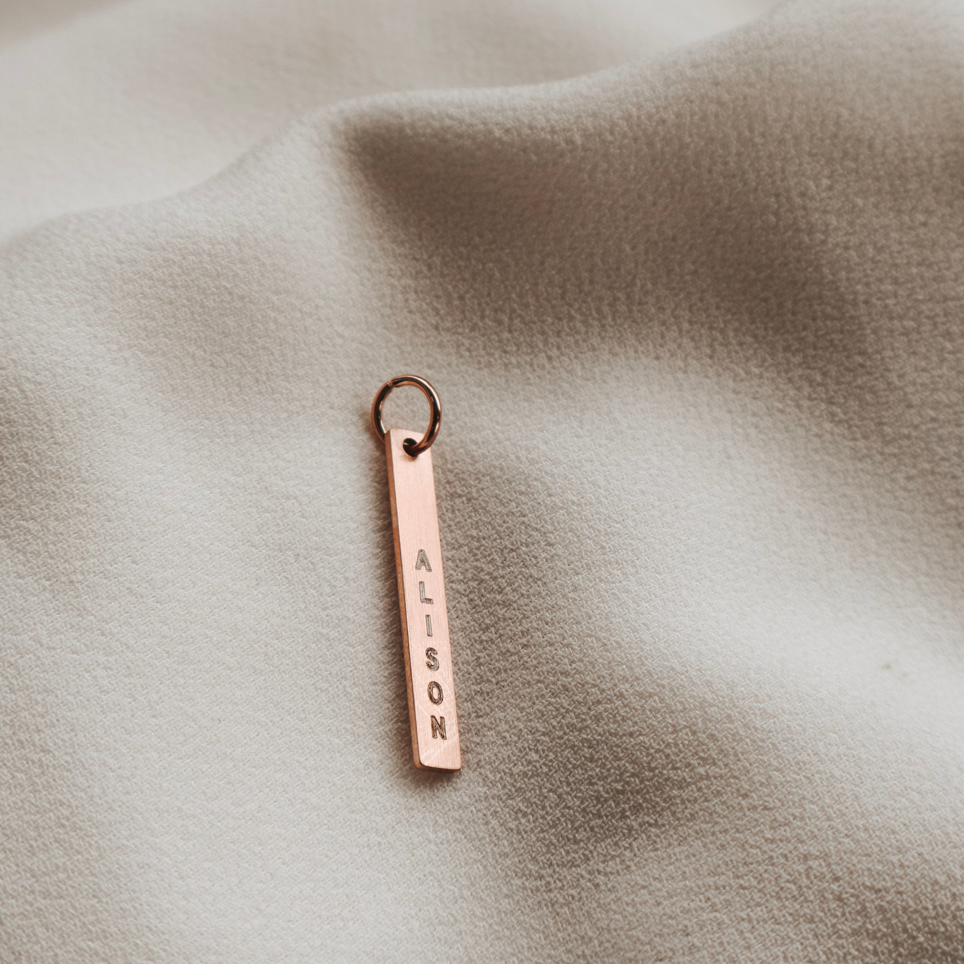 Rose Gold Individual vertical bar