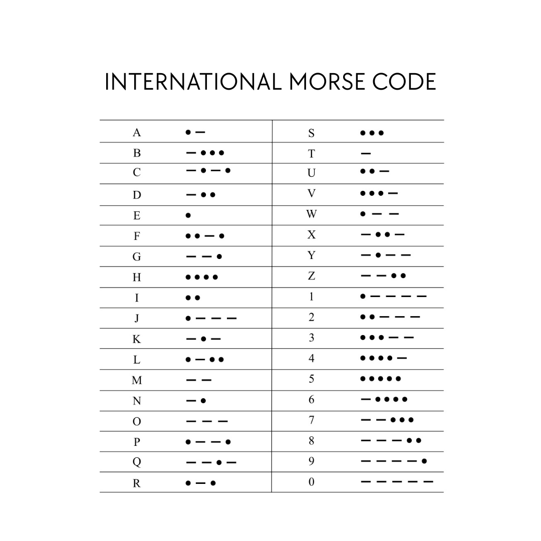 Morse Code Bar Necklace