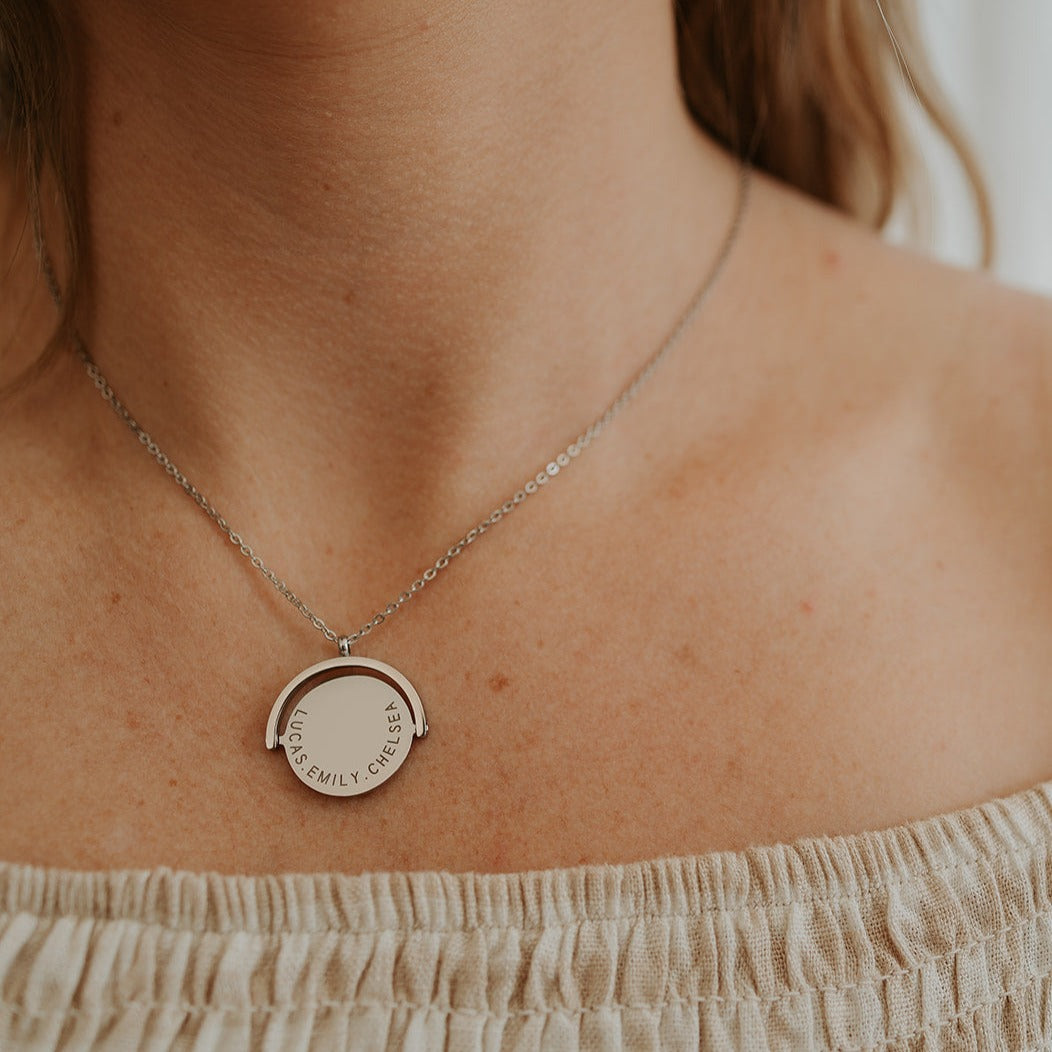 Real Drawing Orbit Necklace