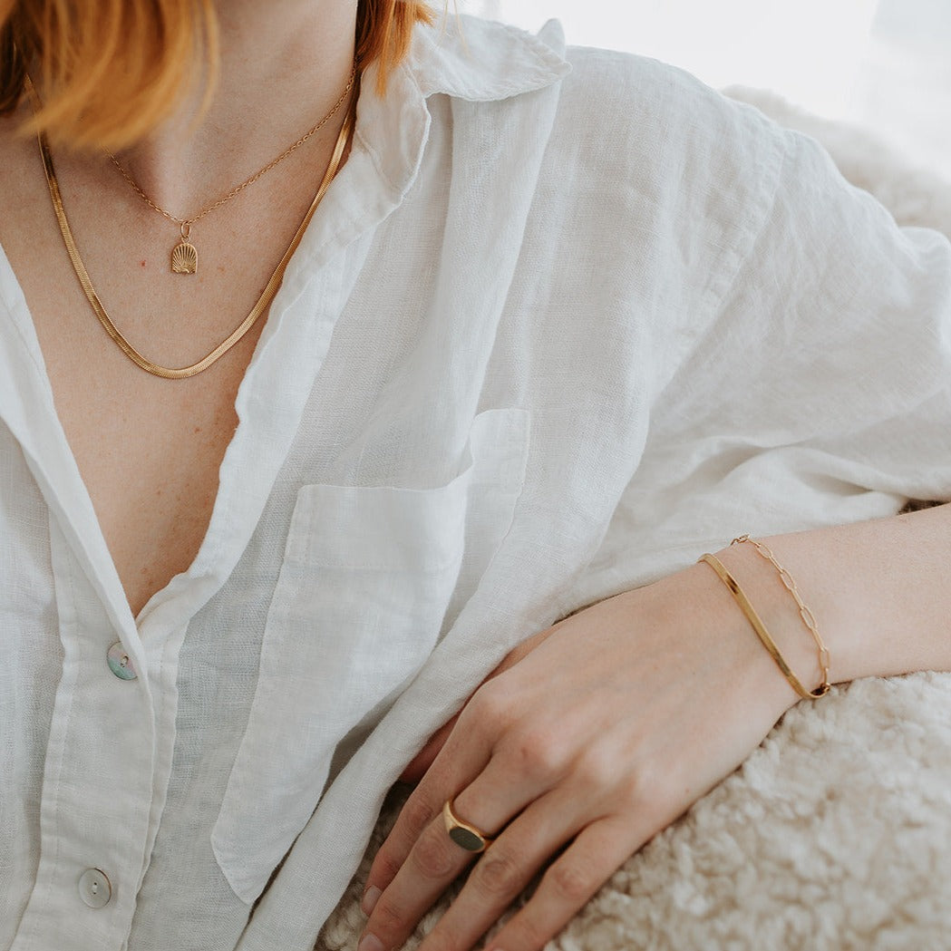 Large Paperclip Chain Bracelet