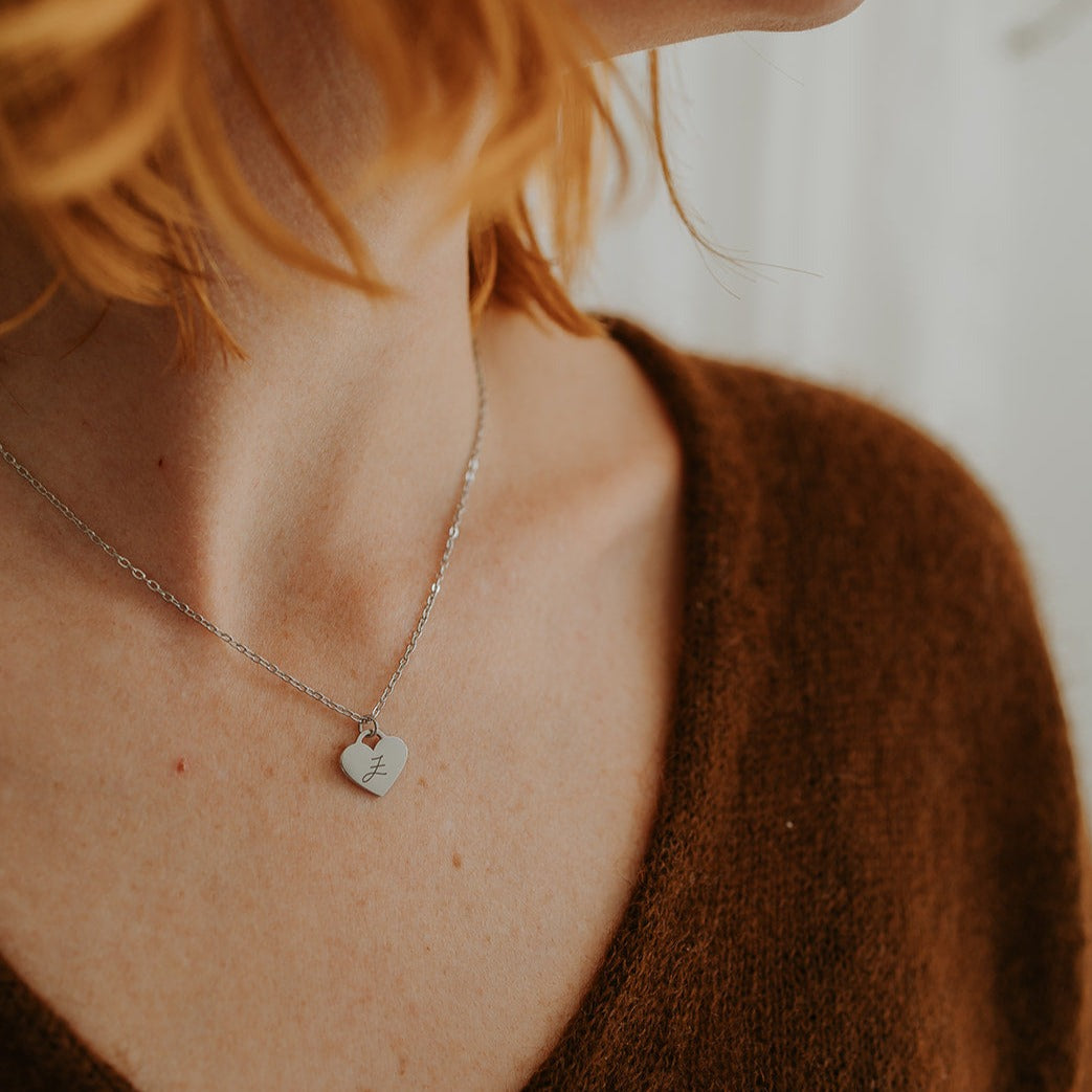 Engraved Heart Necklace