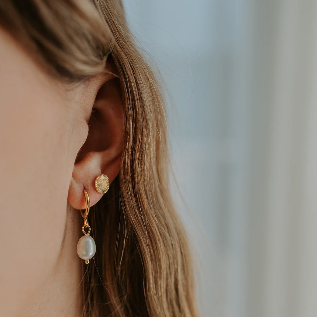 Circle Stud Earrings