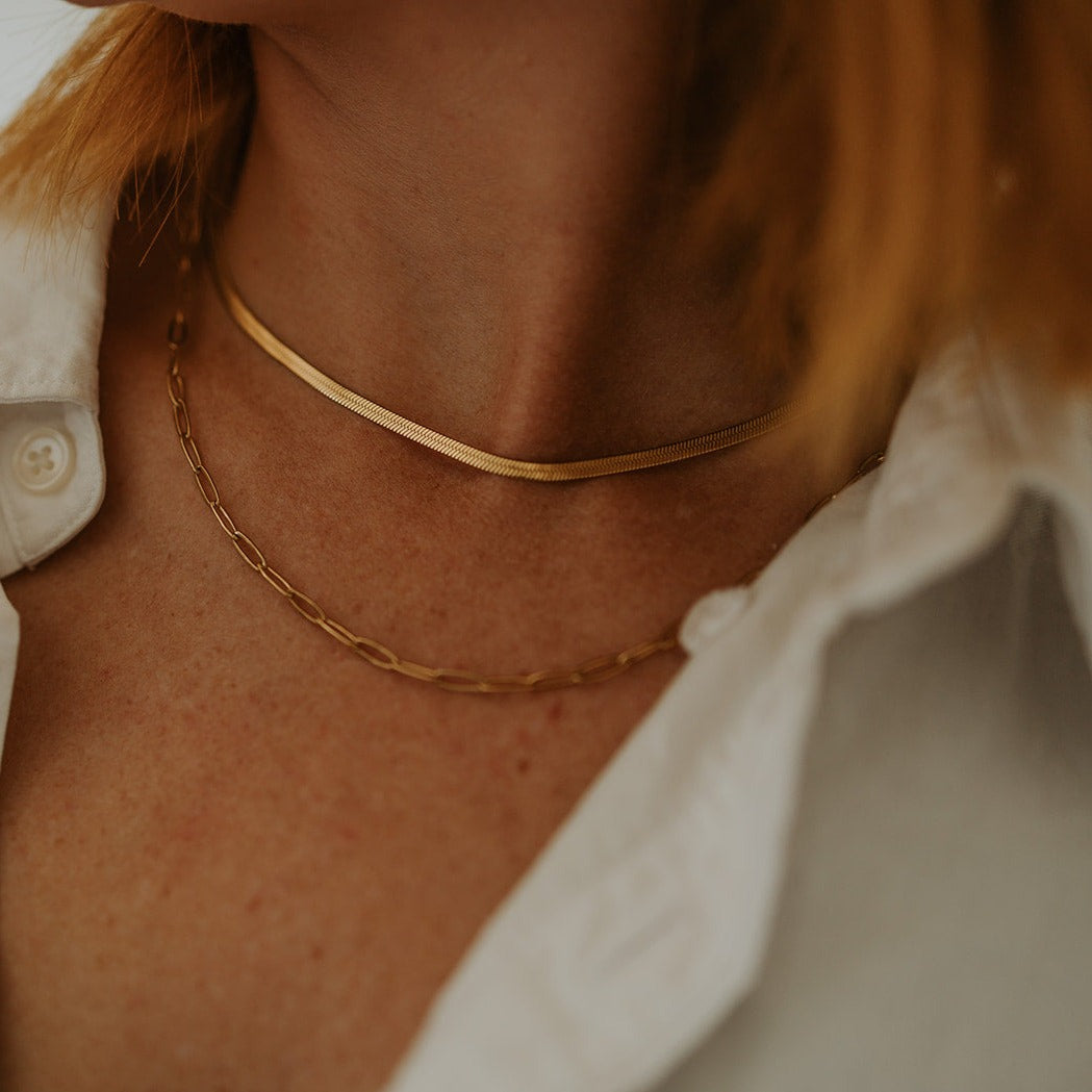 Snake Chain + Large Paperclip