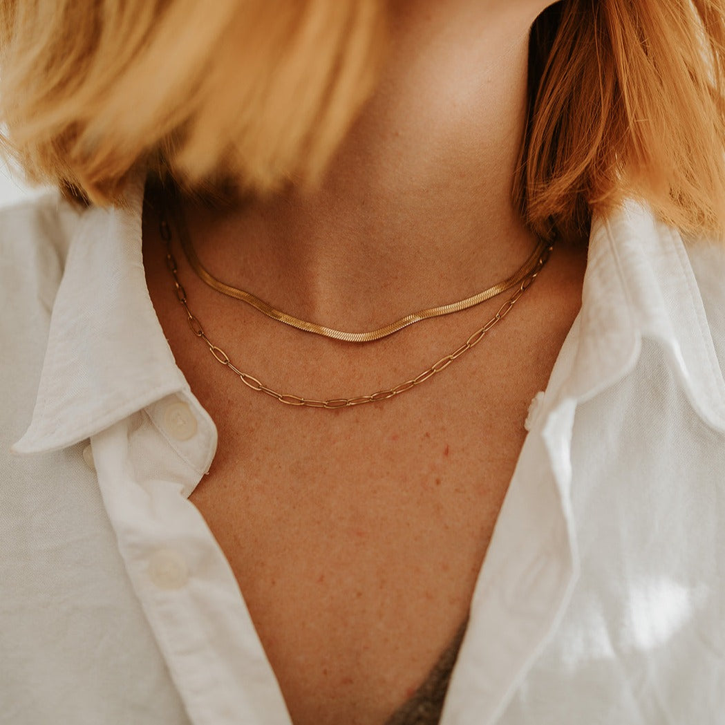 Snake Chain + Large Paperclip