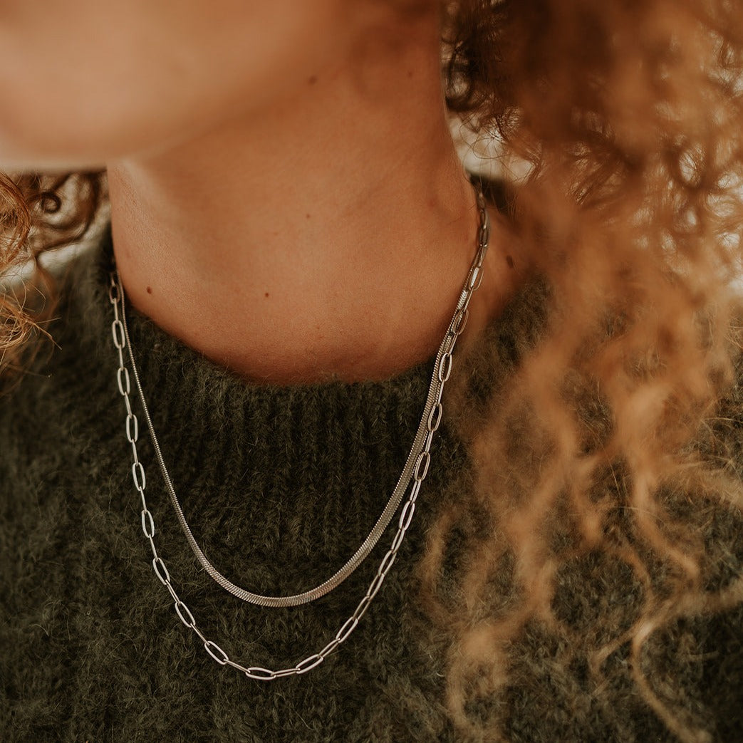 Snake Chain + Large Paperclip