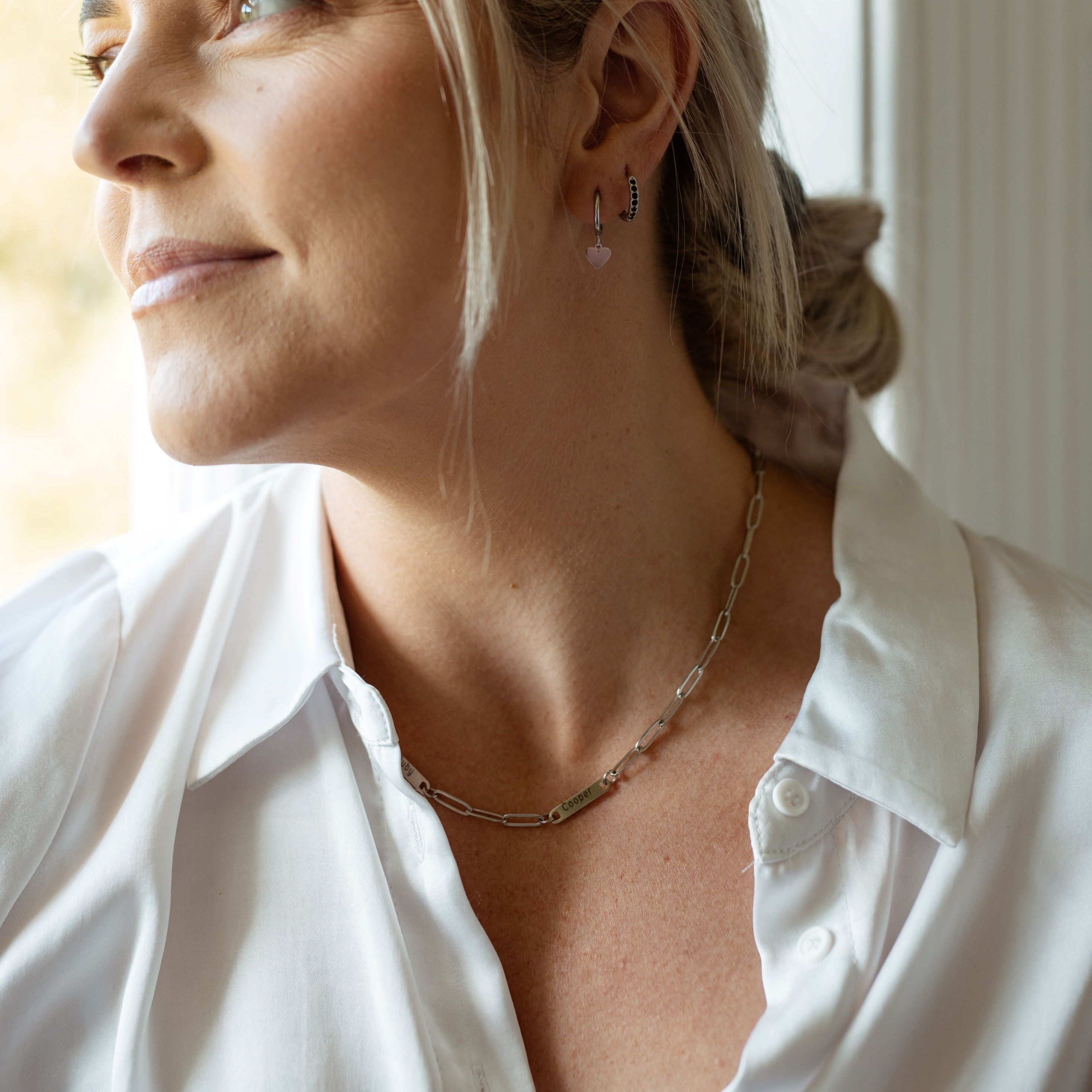 Engraved Paperclip Chain