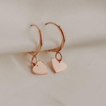 Heart Hoop Earrings