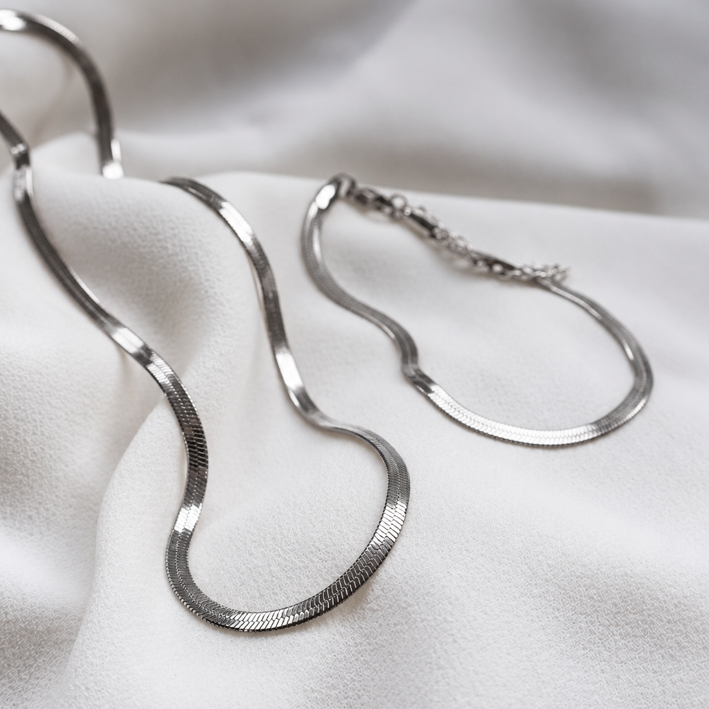 Snake Necklace and Bracelet Combo