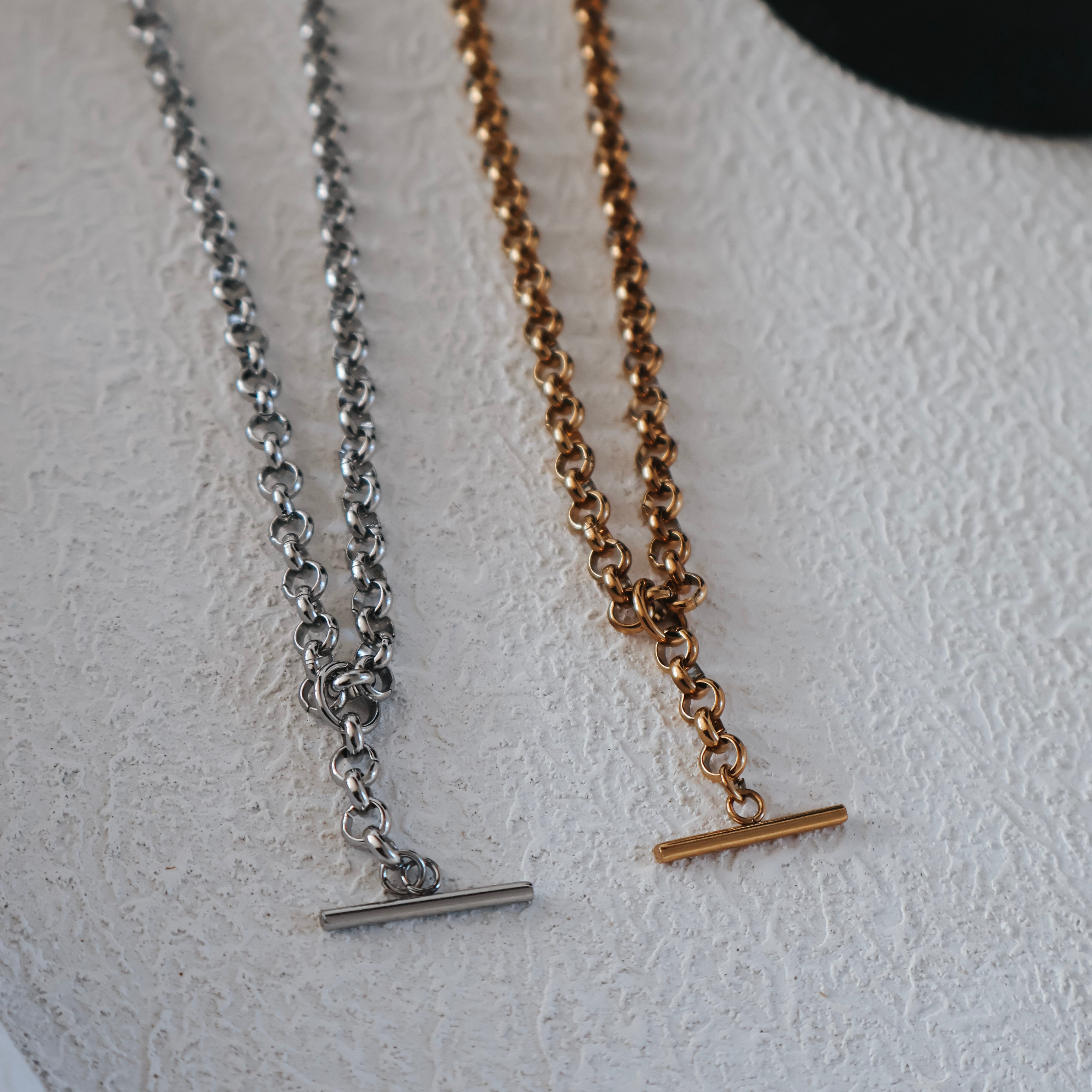 Statement T Bar Necklace