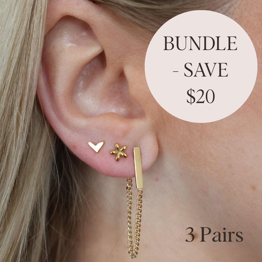 Stud Bundle - 3 pairs