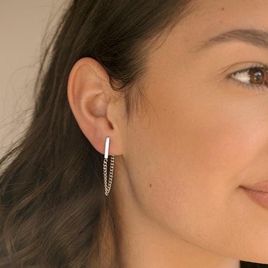 Chain Bar Earrings