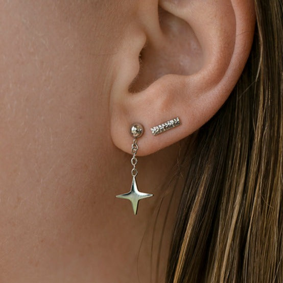 Bar Stud Earrings