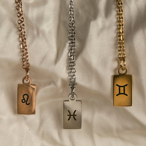 Rose Gold Mini Starsign Pendant Necklace