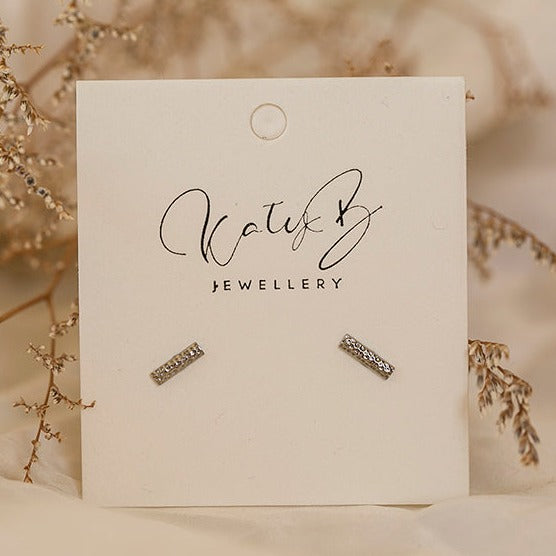 Bar Stud Earrings