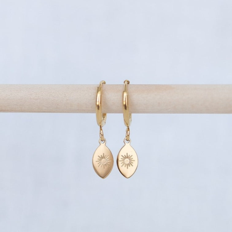 Starburst Hoop Earrings