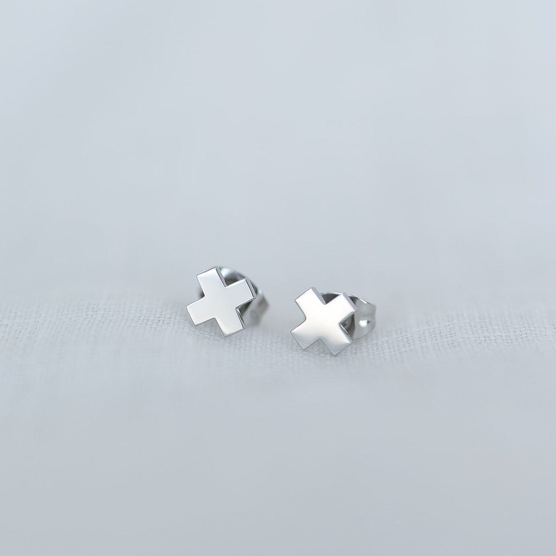 Mini Cross Earrings