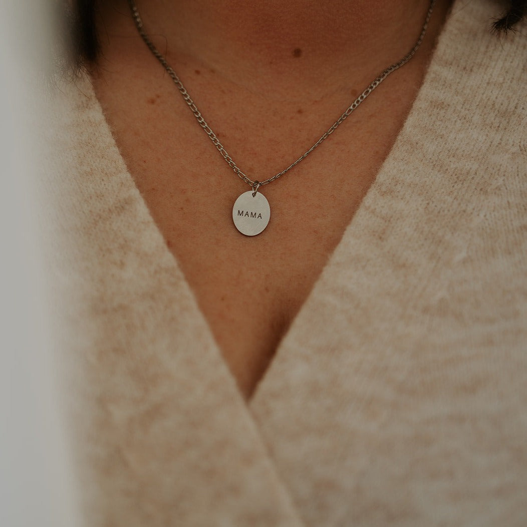 Deluxe Large Oval Necklace