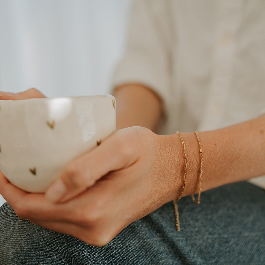 Mini Paperclip Chain Bracelet
