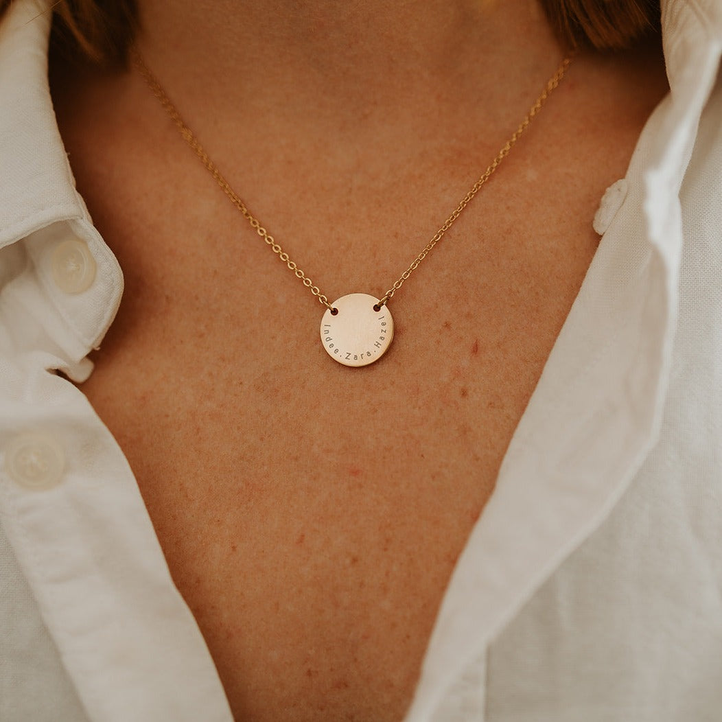 Circle Pendant Necklace