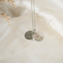 Individual Disc Detailed Initial Necklace