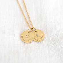 Gold Detailed Initial Necklace