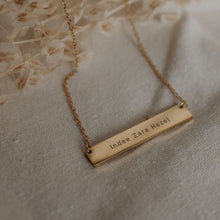 Personalised bar necklace 