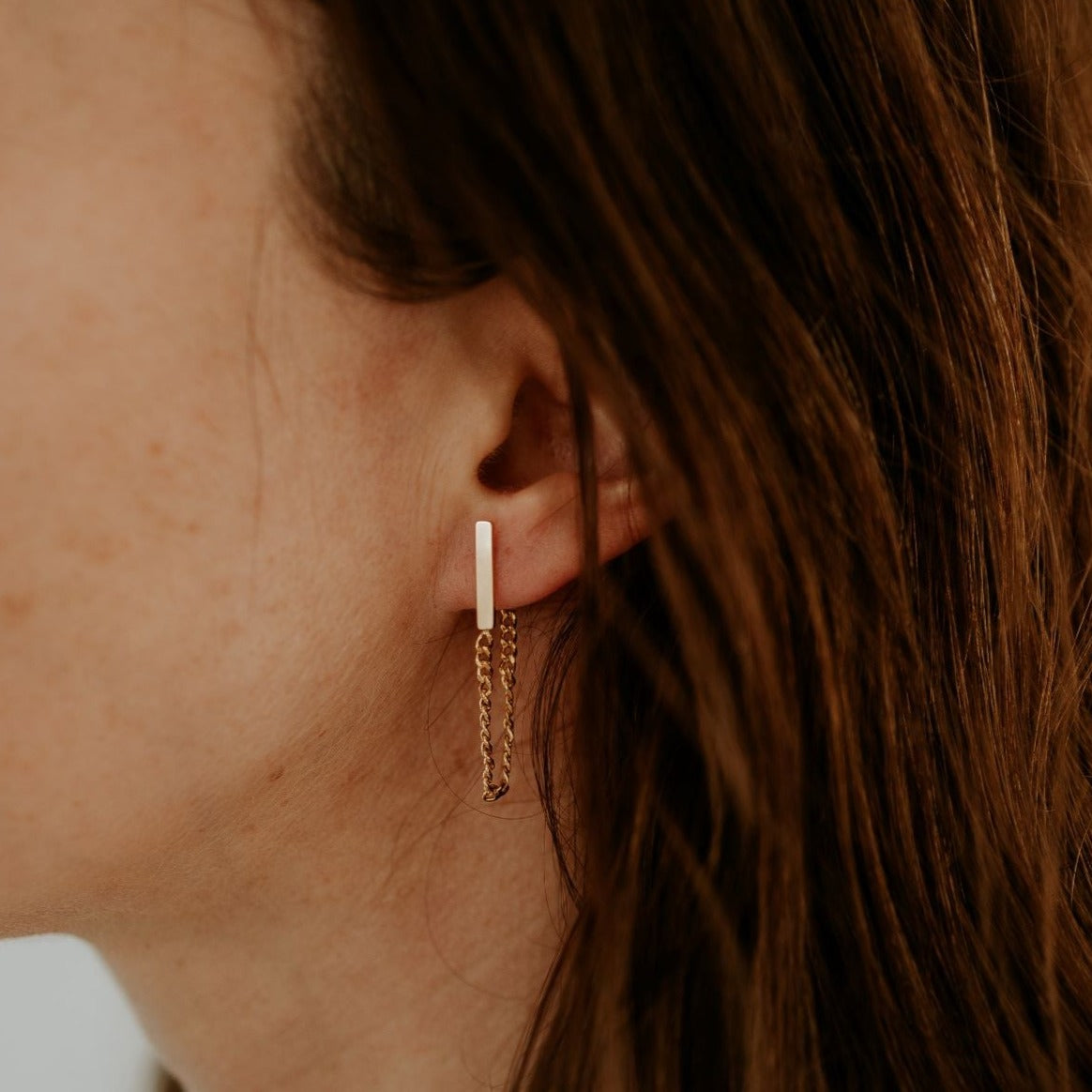 Chain Bar Earrings