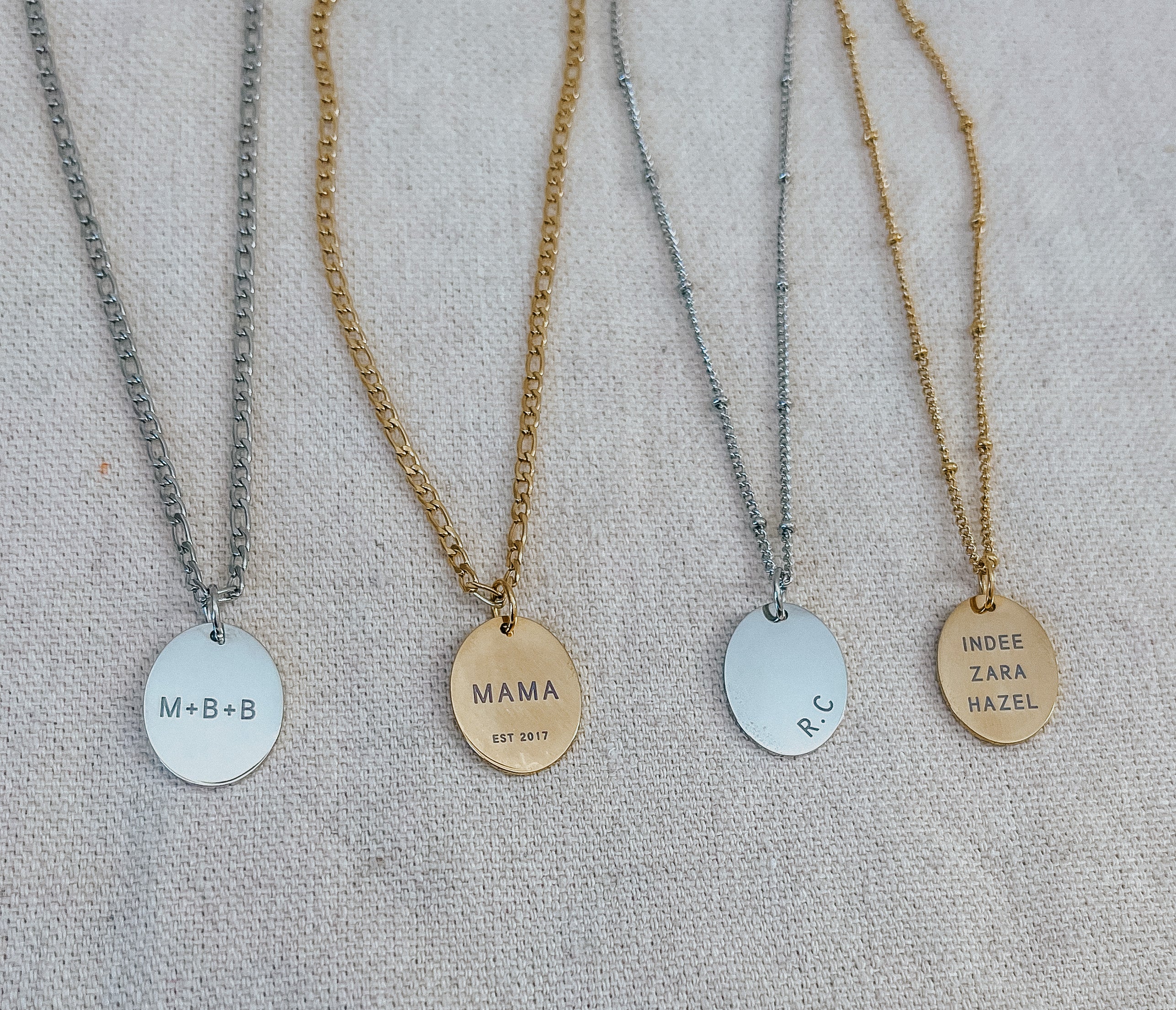 Deluxe Large Oval Necklace