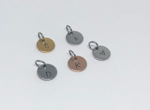 Individual Disc for Initial Necklace