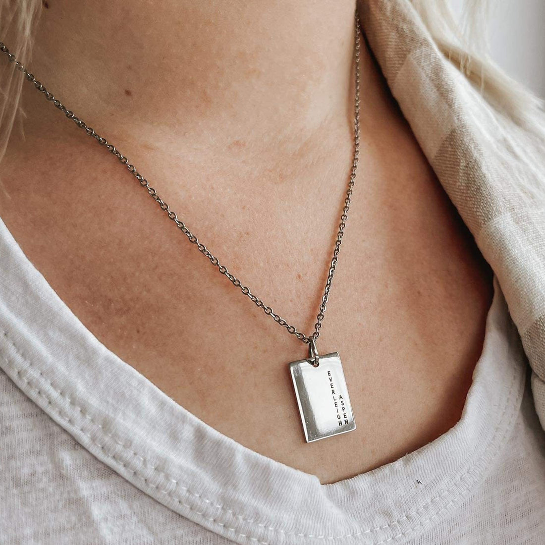 Square Pendant Necklace